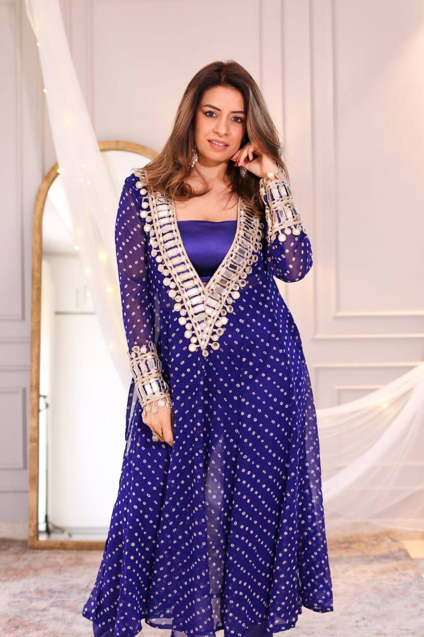 Anarkali Style Side Cut Kurti