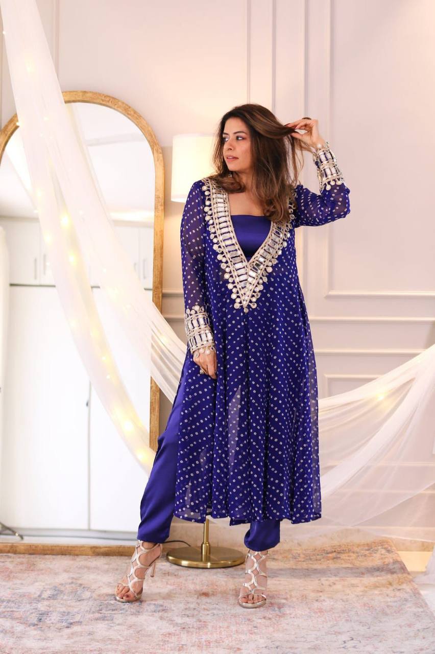 Anarkali Style Side Cut Kurti