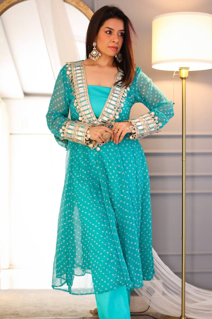 Anarkali Style Side Cut Kurti