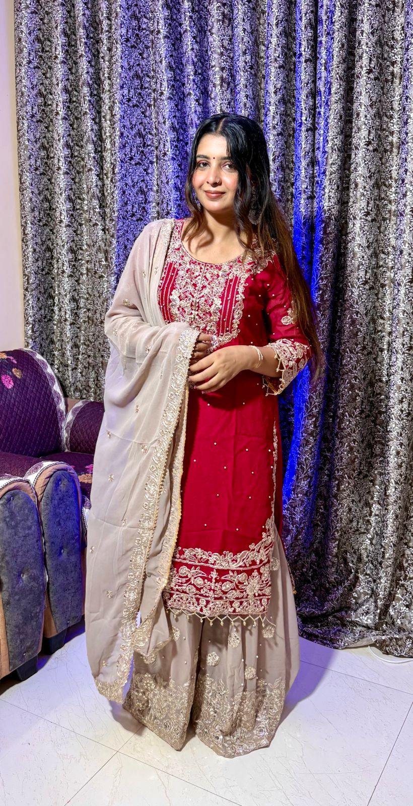 Styles embroidered kurti