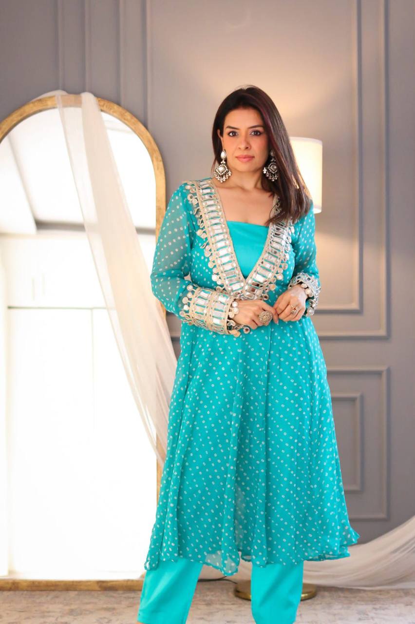 Anarkali Style Side Cut Kurti