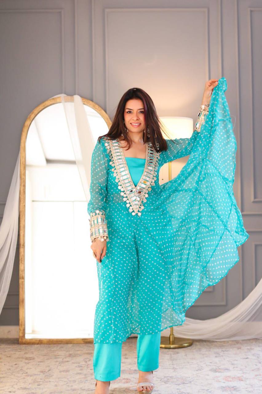 Anarkali Style Side Cut Kurti