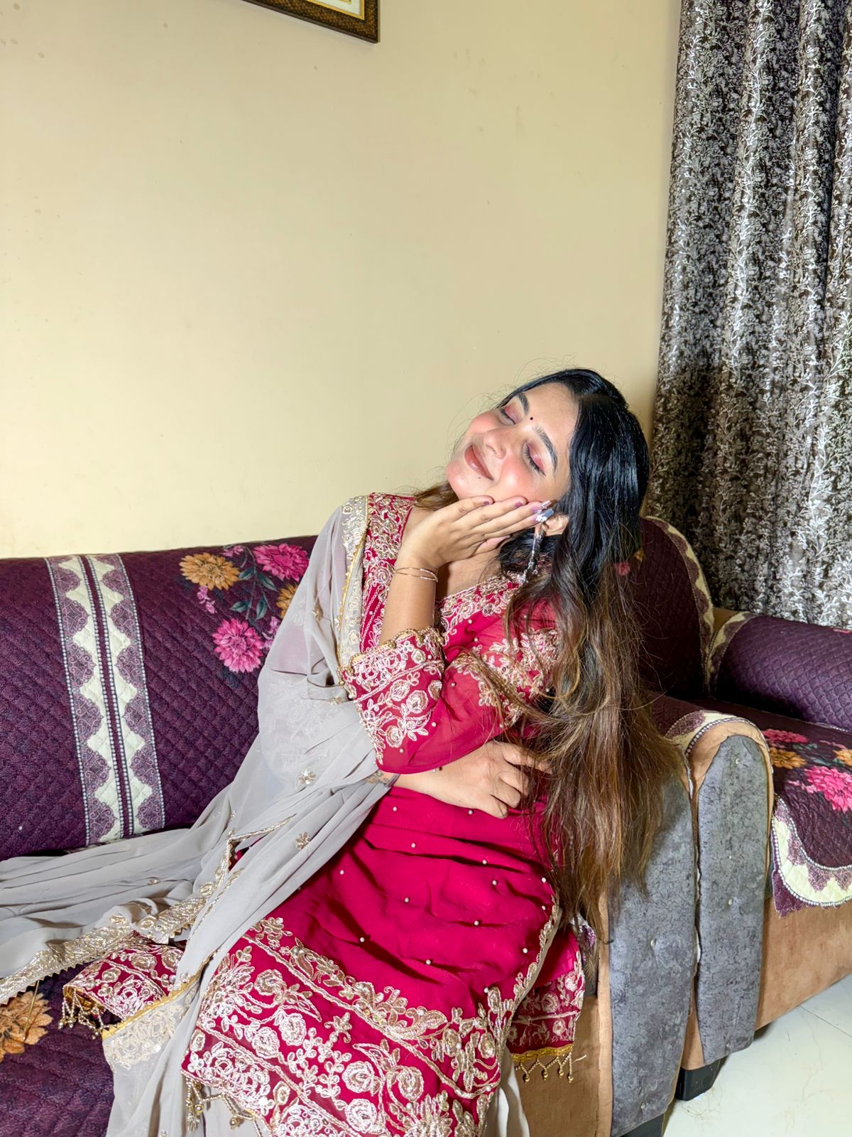 Styles embroidered kurti
